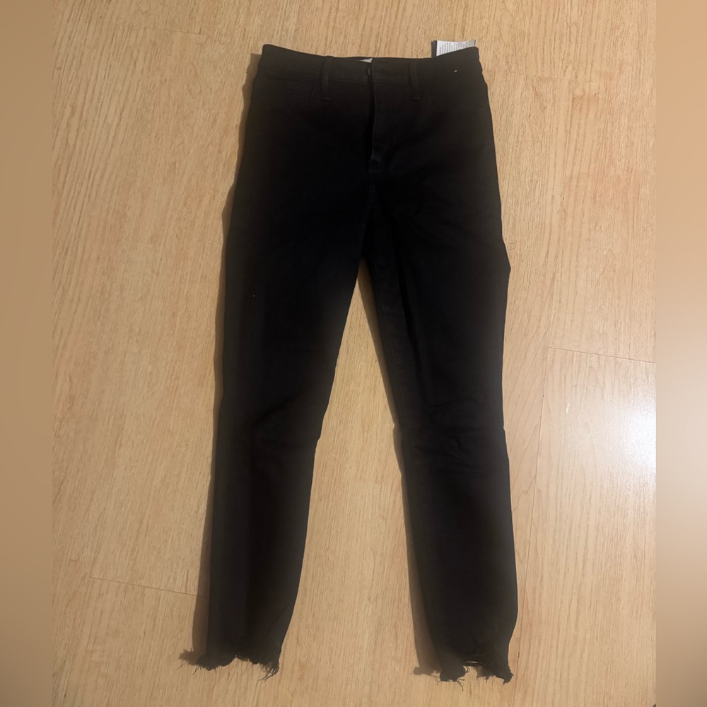 Abercrombie & Fitch Black Super Skinny Ankle High Rise